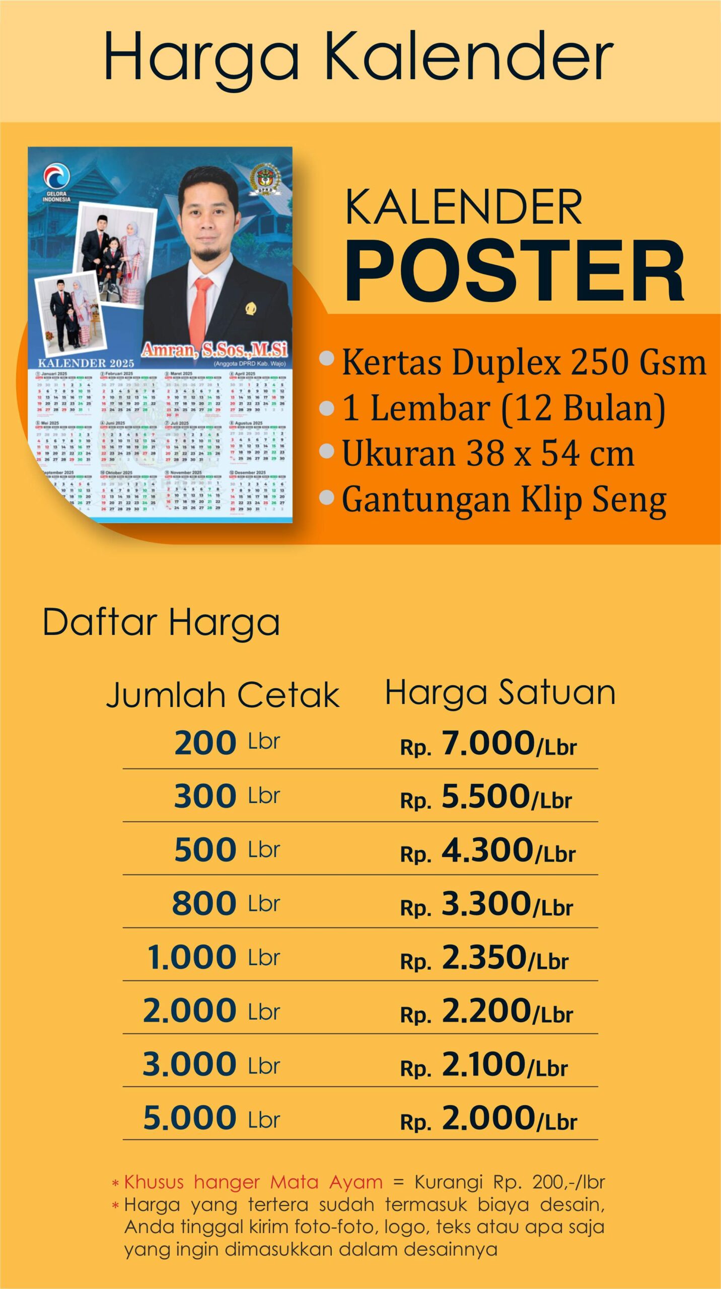 CETAK KALENDER MAKASSAR