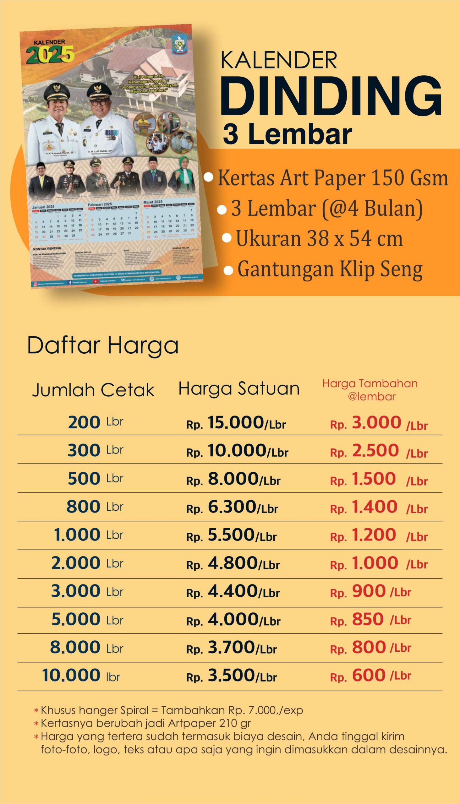 CETAK KALENDER MAKASSAR